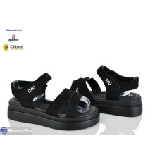 Дитячі босоніжки на літо (6 пар р.32-37) чорний  "BELIES-D"