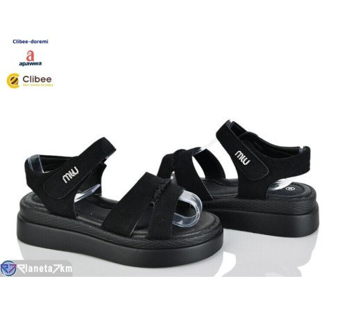 Дитячі босоніжки на літо (6 пар р.32-37) чорний  "BELIES-D"