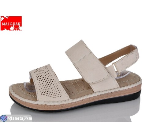 Босоніжки жіночі на літо (8 пар р.36-41) бежевий  "Maiguan"