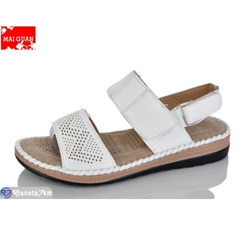 Босоніжки жіночі на літо (8 пар р.36-41) білий  "Maiguan"