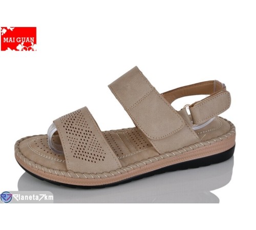Босоніжки жіночі на літо (8 пар р.36-41) бежевий  "Maiguan"