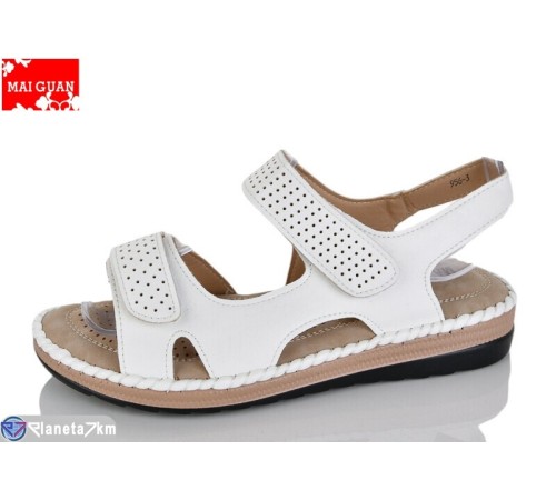 Босоніжки жіночі на літо (8 пар р.36-41) білий  "Maiguan"