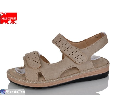Босоніжки жіночі на літо (8 пар р.36-41) бежевий  "Maiguan"