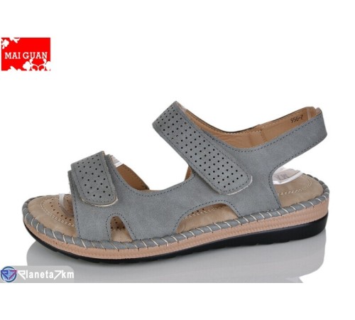 Босоніжки жіночі на літо (8 пар р.36-41) сірий  "Maiguan"