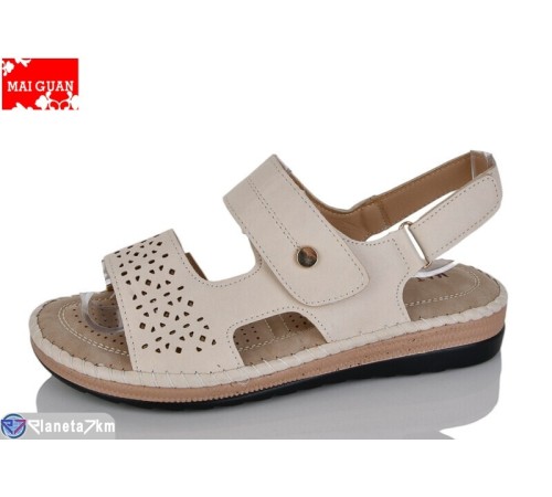 Босоніжки жіночі на літо (8 пар р.36-41) бежевий  "Maiguan"