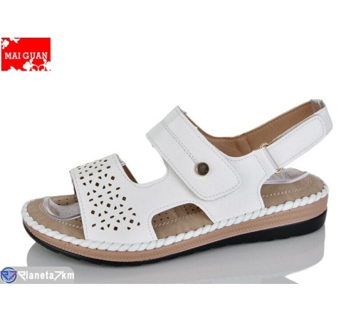 Босоніжки жіночі на літо (8 пар р.36-41) білий  "Maiguan"