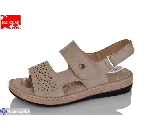 Босоніжки жіночі на літо (8 пар р.36-41) бежевий  "Maiguan"