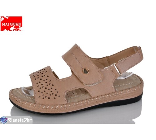Босоніжки жіночі на літо (8 пар р.36-41) коричневий  "Maiguan"