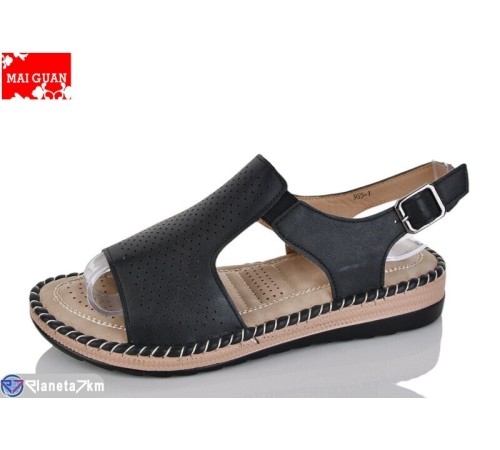 Босоніжки жіночі на літо (8 пар р.36-41) чорний  "Maiguan"