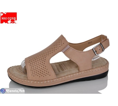 Босоніжки жіночі на літо (8 пар р.36-41) коричневий  "Maiguan"