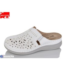 Шлепки жіночі на літо (8 пар р.36-41) білий  "Maiguan"