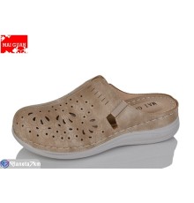 Шлепки жіночі на літо (8 пар р.36-41) коричневий  "Maiguan"