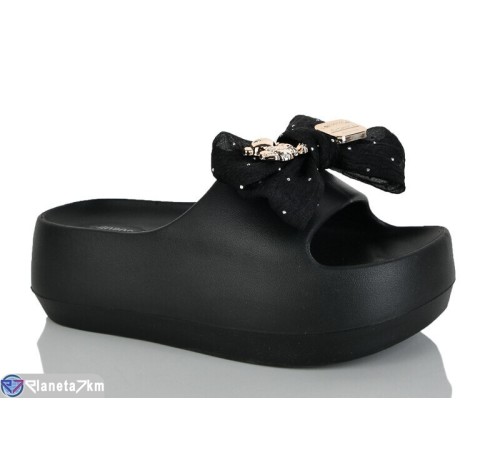 Шлепки жіночі на літо (8 пар р.36-41) чорний  "Belossa"