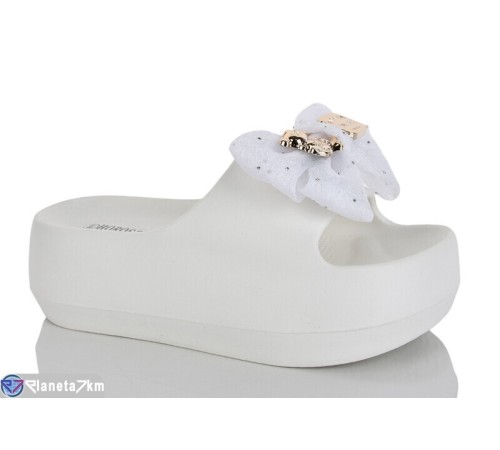 Шлепки жіночі на літо (8 пар р.36-41) білий  "Belossa"