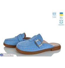 Шлепки жіночі на літо (8 пар р.36-41) блакитний  "ERIKA"