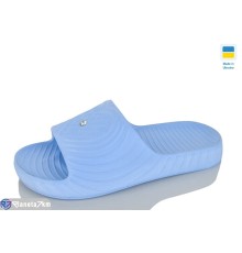 Шлепки жіночі на літо (8 пар р.36-41) блакитний  "LOTTOS"