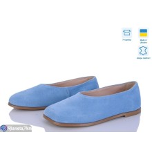 Балетки жіночі на літо (6 пар р.36-40) синій  "Linda"