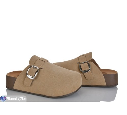 Шлепки жіночі на літо (8 пар р.37-40) бежевий  "TIMUS-OPT"