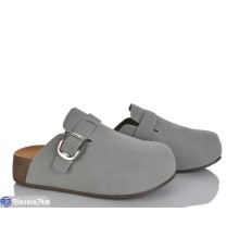 Шлепки жіночі на літо (8 пар р.37-40) сірий  "TIMUS-OPT"