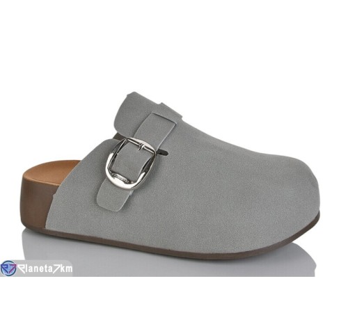 Шлепки жіночі на літо (8 пар р.37-40) сірий  "TIMUS-OPT"