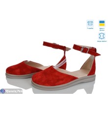 Туфлі жіночі на літо (6 пар р.36-40) червоний  "Linda"