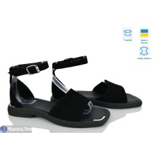 Босоніжки жіночі на літо (6 пар р.36-40) чорний  "Linda"
