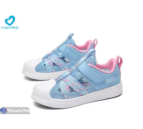 Дитячі кросівки на літо (8 пар р.32-37) блакитний  "Comfort-baby"