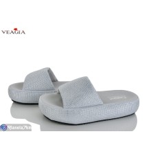 Шлепки жіночі на літо (8 пар р.36-40) сірий  "Veagia-ADA"