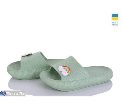 Шлепки дитячі на літо (6 пар р.24-29) зелений  "INPIRE"