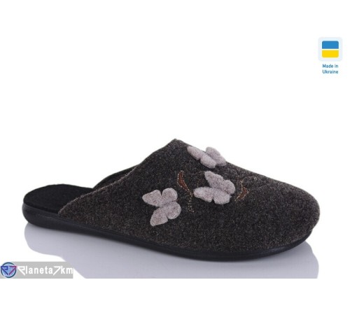 Тапки жіночі на весну/осінь (6 пар р.37-41) коричневий  "INPIRE"