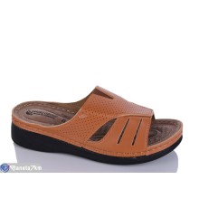 Шлепки жіночі на літо (6 пар р.37-41) camel  "SALIVAN"