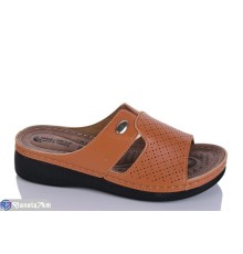 Шлепки жіночі на літо (6 пар р.37-41) camel  "SALIVAN"