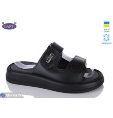 Шлепки жіночі на літо (6 пар р.36-40) чорний  "Garti"