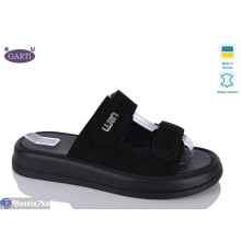 Шлепки жіночі на літо (6 пар р.36-40) чорний  "Garti"
