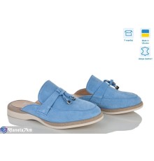 Шлепки жіночі на літо (8 пар р.36-41) блакитний  "ERIKA"