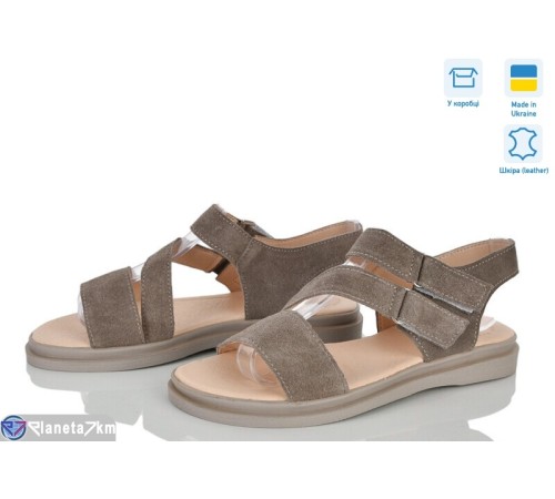 Босоніжки жіночі на літо (6 пар р.36-40) сірий  "Linda"