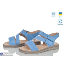 Босоніжки жіночі на літо (6 пар р.36-40) блакитний  "Linda"