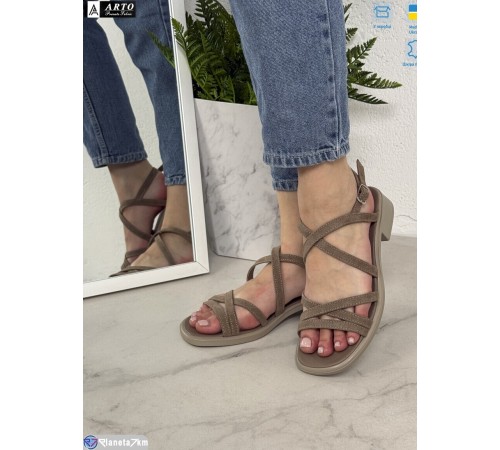 Босоніжки жіночі на літо (8 пар р.36-41) бежевий  "ARTO"
