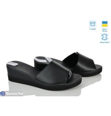 Шлепки жіночі на літо (6 пар р.36-40) чорний  "Linda"