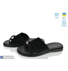 Шлепки жіночі на літо (6 пар р.36-40) чорний  "Linda"
