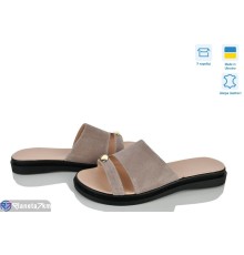 Шлепки жіночі на літо (6 пар р.36-40) бежевий  "Linda"