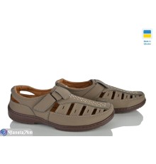 Туфлі чоловічі на літо (8 пар р.40-45) коричневий  "OLLA"