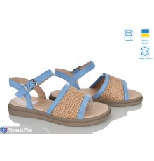 Босоніжки жіночі на літо (6 пар р.36-40) блакитний  "Linda"
