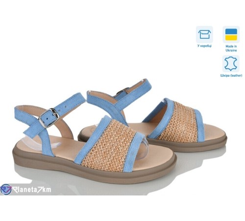 Босоніжки жіночі на літо (6 пар р.36-40) блакитний  "Linda"