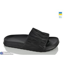 Шлепки жіночі на літо (8 пар р.36-41) чорний  "Korka"
