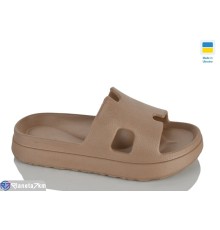 Шлепки жіночі на літо (8 пар р.36-40) коричневий  "Korka"