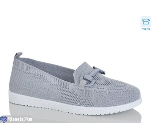 Балетки жіночі на літо (8 пар р.36-41) сірий  "Normashoes"
