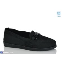 Балетки жіночі на літо (8 пар р.36-41) чорний  "Normashoes"
