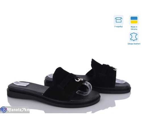 Шлепки жіночі на літо (6 пар р.36-40) чорний  "Linda"
