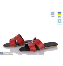 Шлепки жіночі на літо (5 пар р.38-40) червоний  "Daman"